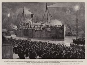 Le Transport Urmston Grange avec des troupes pour l